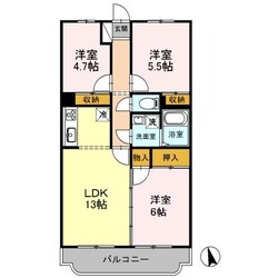 グランディール（深谷市上柴町西）の物件間取画像